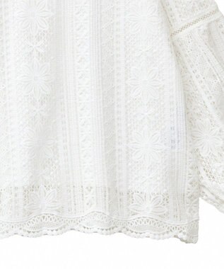 earth music&ecology レースプルオーバー Off White