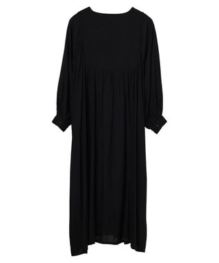 CRAFT STANDARD BOUTIQUE レーヨンキルト切り替えワンピース Black