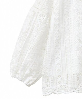 earth music&ecology レースプルオーバー Off White