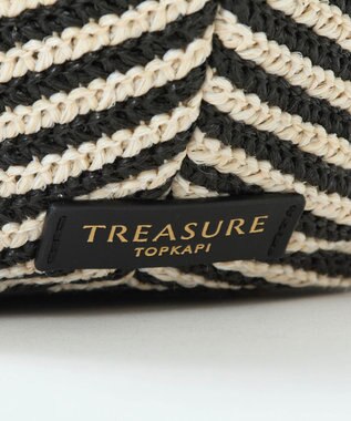 TOPKAPI 【TREASURE TOPKAPI】ロングハンドル タック カゴバッグ ブラック