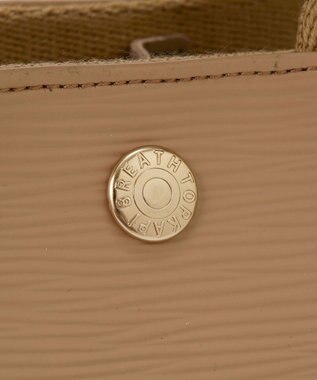 TOPKAPI 【Breath TOPKAPI】RIPPLE リプル ナイロン コンビ ベルト デザイン ミニ トートバッグ ベージュ