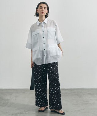 UNFILO 【ウエストゴム】プリント イージーパンツ