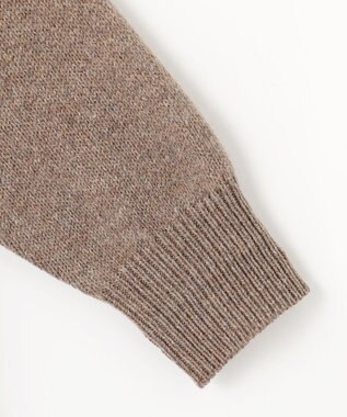 ANY ラムウールＶネックプルオーバー モカ