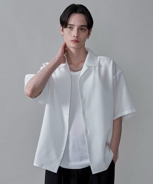 WEGO 【速乾/しわになりにくい/MLサイズ展開】ドライポリオープンカラーシャツ（SS）