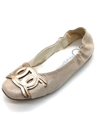 nouvelleRobe Oū 新色追加【本革・高反発】Chain Buckle Ornament スクエアトゥパンプス