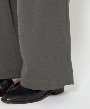 uncrave 【洗える】ギャバジン ドロストパンツ（uncrave WHITE） スレート