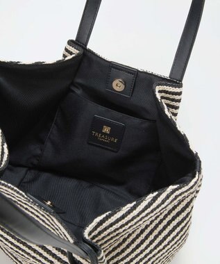 TOPKAPI 【TREASURE TOPKAPI】ロングハンドル タック カゴバッグ ブラック
