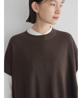 AMERICAN HOLIC ＳＥＴ　シャツワンピース＋ニットベスト Brown