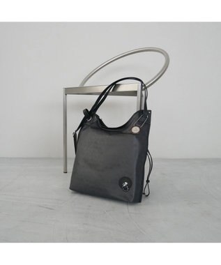 PELLE BORSA 3Way リュック/クロスボディ/ショルダー ミディバッグ Alive アライブ 4319 マットブラック