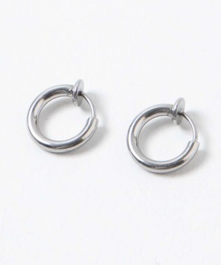 WEGO ステンレスフープイヤリング シルバー