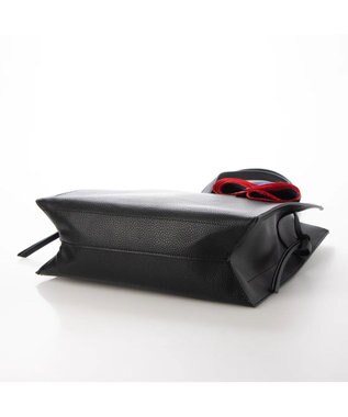 UNBILLION cachecache ビッグスカーフ付きサイド結びトート ブラック