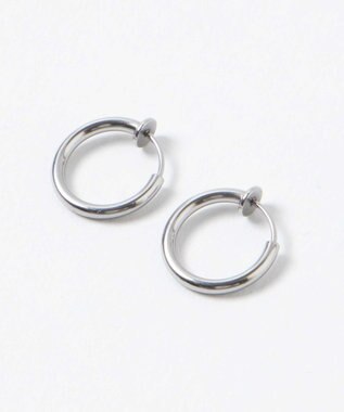 WEGO ステンレスフープイヤリング シルバー