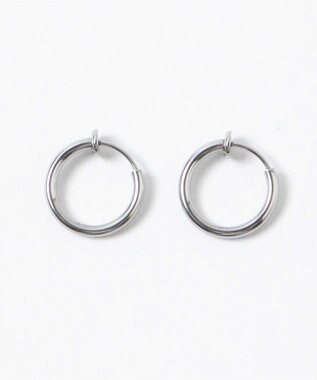 WEGO ステンレスフープイヤリング シルバー