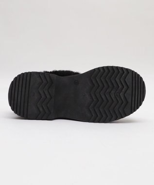 WEGO 【25年秋冬新作/あったかい】ムートンタッチサボ ブラック