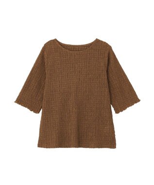 earth music&ecology ランダムヨウリュウカットプルオーバー Brown