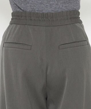 uncrave 【洗える】ギャバジン ドロストパンツ（uncrave WHITE） スレート