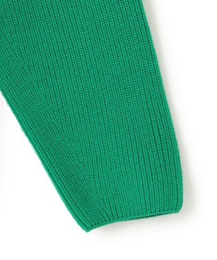 23区 L 【洗える】ウールミドルゲージ Vネック ニット グリーン系