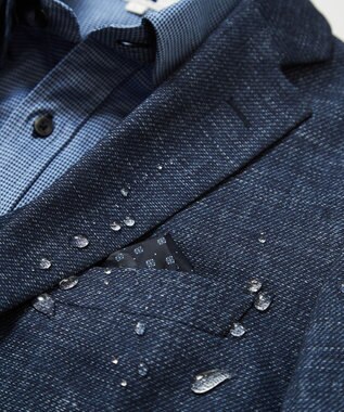 JOSEPH ABBOUD 【多機能/ストレッチ】ツィーディージャージー ジャケット ブルー系