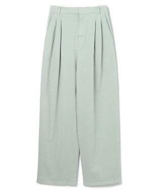 BEIGE， 【洗える・Oggi 11月号掲載】HAMLIN / コットンストレッチ2タックワイドパンツ  D.Sage