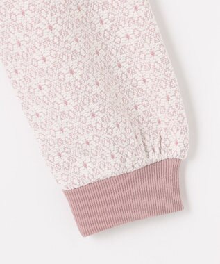 組曲 KIDS 【150-160㎝】 フロストフラワージャガード トレーナー ラベンダー