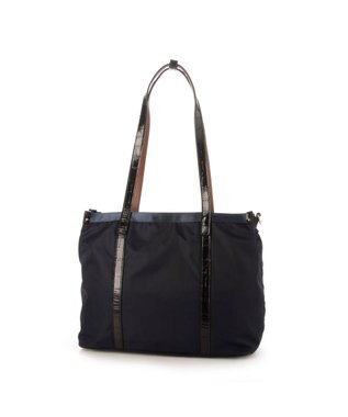 LA BAGAGERIE 【エコユース】ナイロン×型押しエナメル　2WAYA4トート