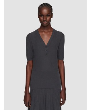 【洗える】メリノリブ　ニットTEE