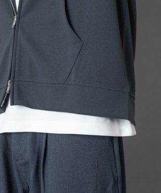 WEGO 【ユニセックス着用ITEM】アンサンブルZIPパーカー（LS） ブラック中濃色