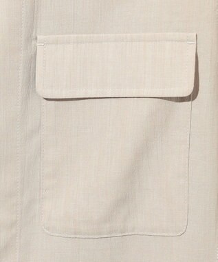 JOSEPH ABBOUD 【洗える・麻混】クールリネン シャツ ベージュ系