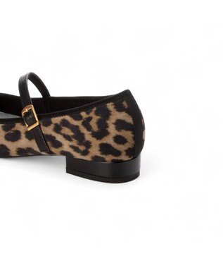 ing アシンメトリーメリージェーンパンプス ブラウンミックス