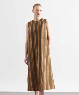 JOSEPH ビッグストライプ　ドレス Beige/black