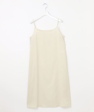 23区 ボタニカルプリント フレア ワンピース ベージュ×ブラックプリント