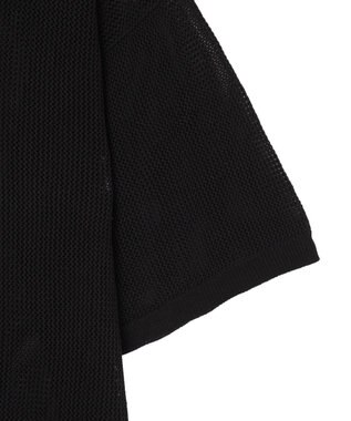 WEGO メッシュポロニットプルオーバー（S） ブラック