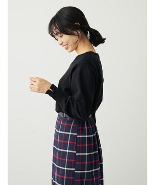 Green Parks アルガンオイル配合　Ｖネックプルオーバー Black