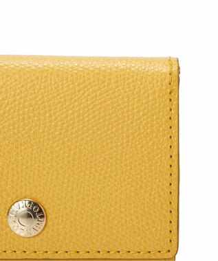 TOPKAPI 【TOPKAPI】角シボ型押し・三つ折りミニ財布 COLORATO コロラート レモンイエロー
