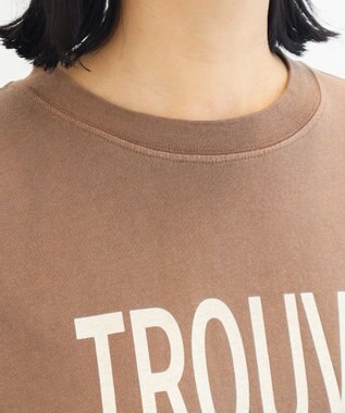 Green Parks ピグメントロゴＴシャツ Brown