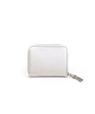 UNBILLION ペルケ perche / イタリアンレザー・ジャバラカードウォレット シルバー