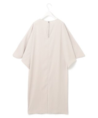 ICB L 【UVケア・接触冷感・速乾・防シワ・洗える】FluidBackSatinドルマンスリーブワンピース トープ系