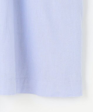 ANY 【手洗い可能】ヨーロピアンリネンギャザーブラウス ライトブルー