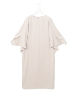 ICB L 【UVケア・接触冷感・速乾・防シワ・洗える】FluidBackSatinドルマンスリーブワンピース トープ系