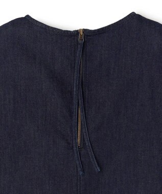 UNFILO 【セットアップ着用可】UNFILO DENIM light ノースリーブブラウス インディゴ