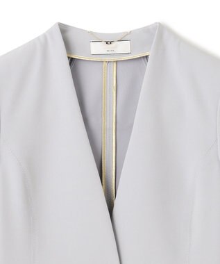 BEIGE， 【S-size】LUIZA / ノーカラージャケット Ice Blue