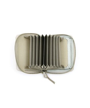 UNBILLION ペルケ perche / イタリアンレザー・ジャバラカードウォレット シルバー