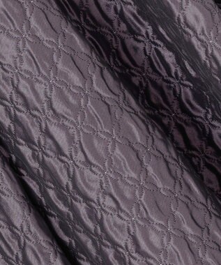 組曲 ジオメトリックフラワージャガード フレアスカート ローズパープル系