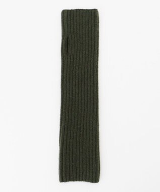 UNFILO ふわもちニット アームウォーマー カーキ