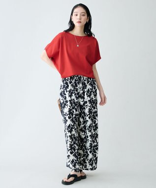 ANY プレミアムコットンコクーンプルオーバー レッド