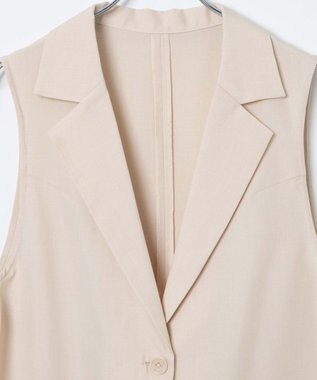 WEGO リネンライクサイドベルトベスト ナチュラル