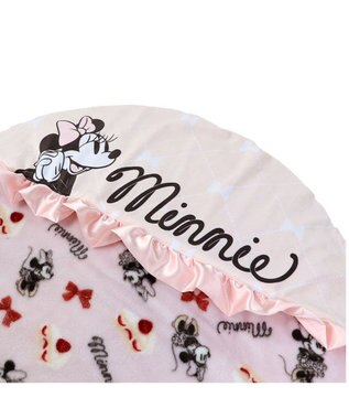 PET PARADISE ディズニー ミニーマウス 遠赤外線 くつろぎマット (直径75cm) ピンク