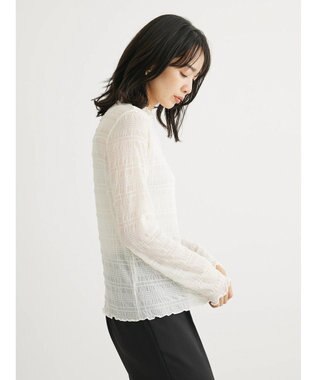 Green Parks シャーリングシアープルオーバー Ecru