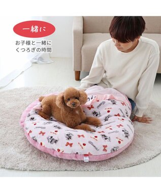 PET PARADISE ディズニー ミニーマウス 遠赤外線 くつろぎマット (直径75cm) ピンク