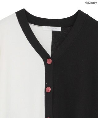 Green Parks VILLAINS/アシンメトリーニットカーディガン White